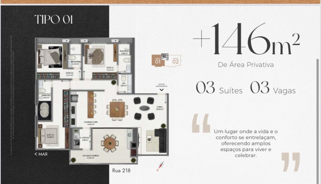 Apartamento, 3 quartos, 146 m² - Foto 9