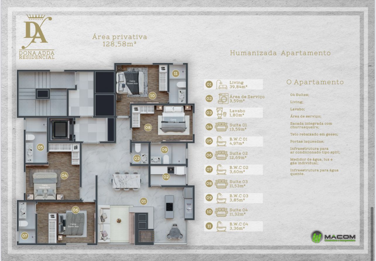 Apartamento, 4 quartos, 130 m² - Foto 14