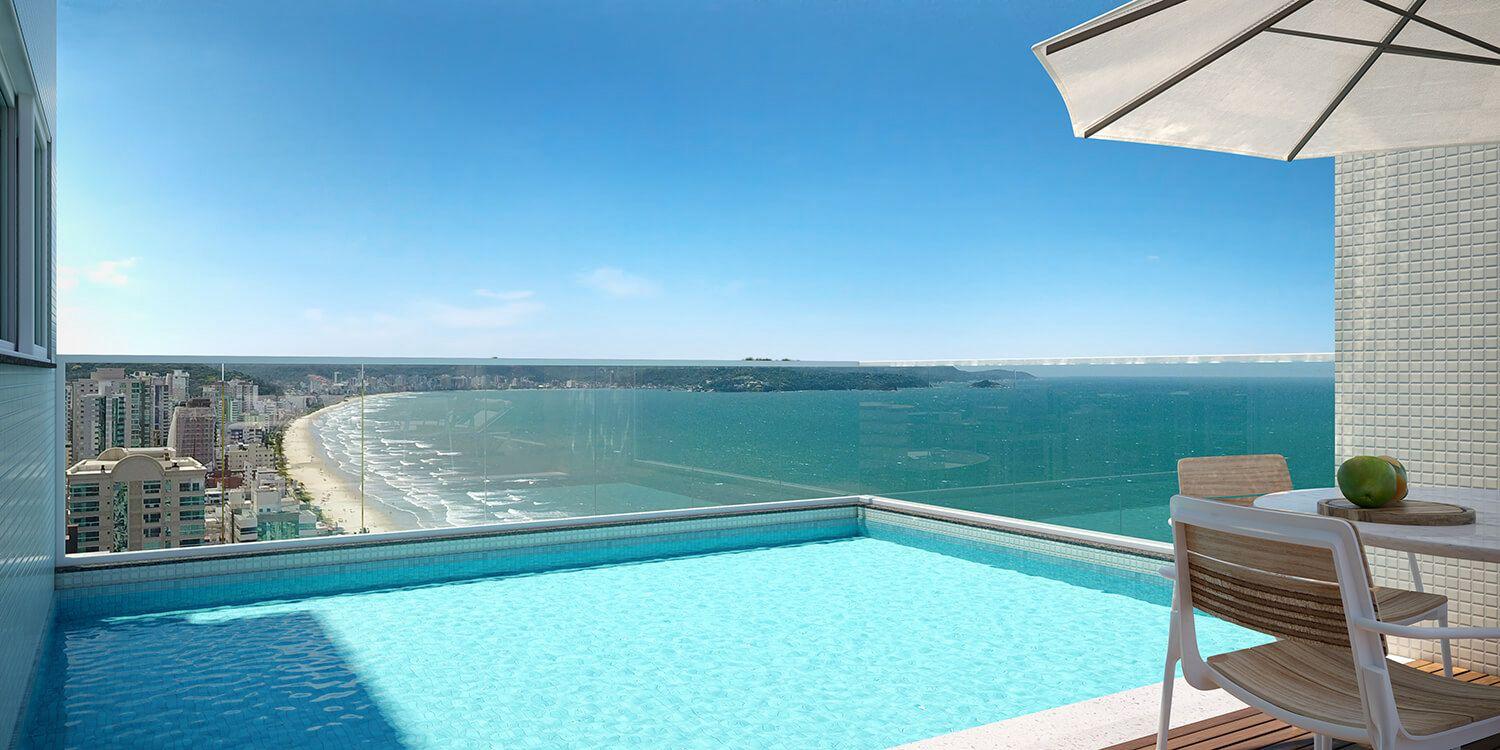 Apartamento com vista para o mar à venda com 179.5m² por R$ 4.500.000,00 - Invicta Itapema - Assessoria Imobiliária