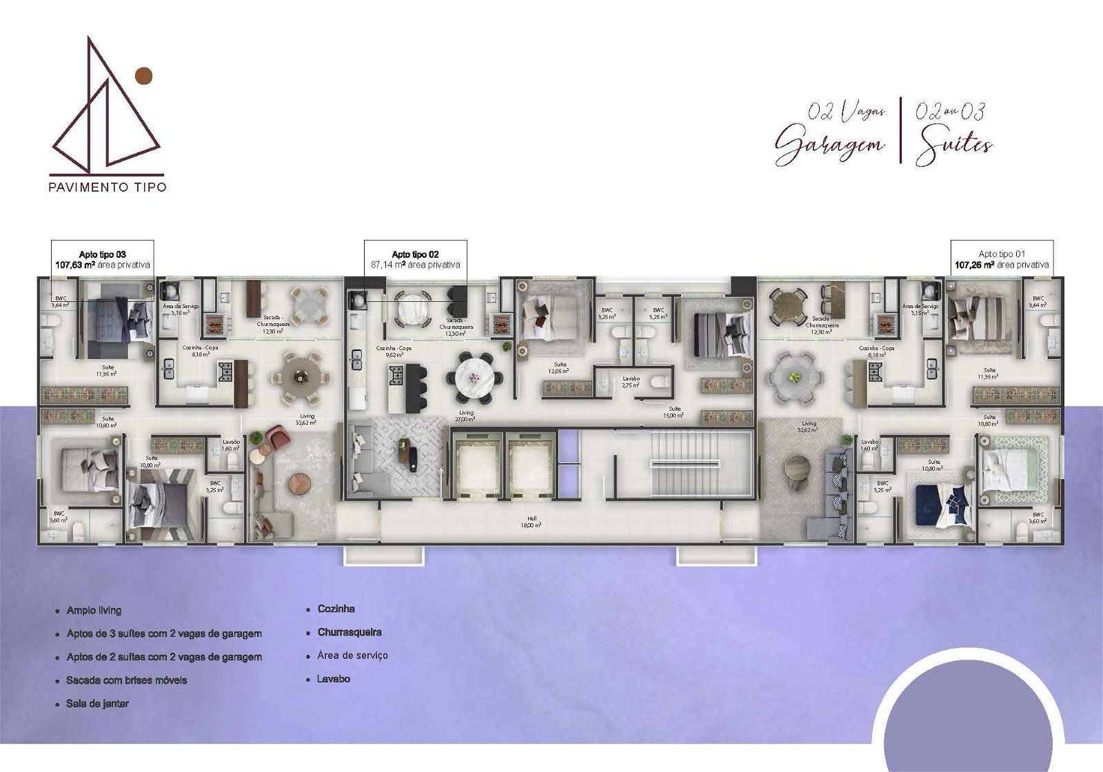 Apartamento, 3 quartos, 107 m² - Foto 9