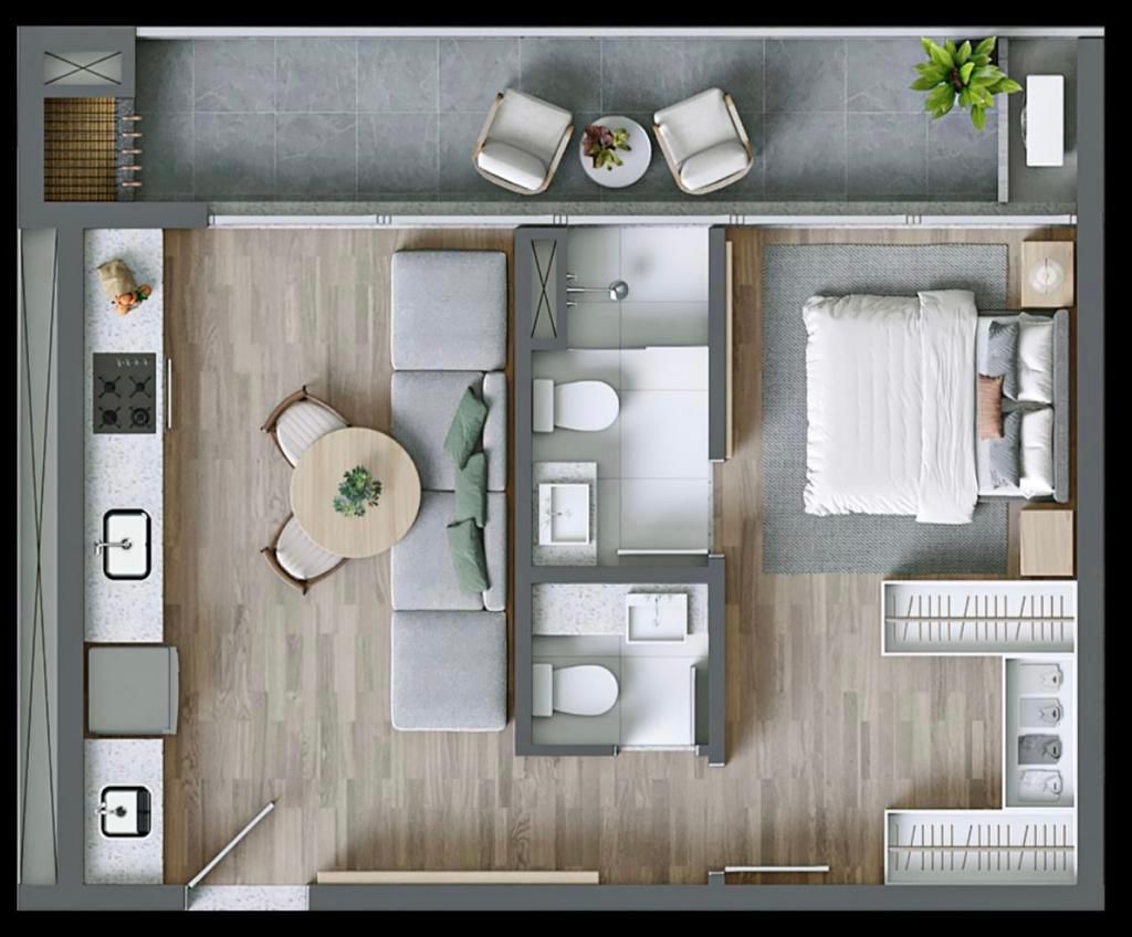 Apartamento, 1 quarto, 54 m² - Foto 17