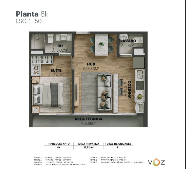Apartamento, 1 quarto, 45 m² - Foto 16