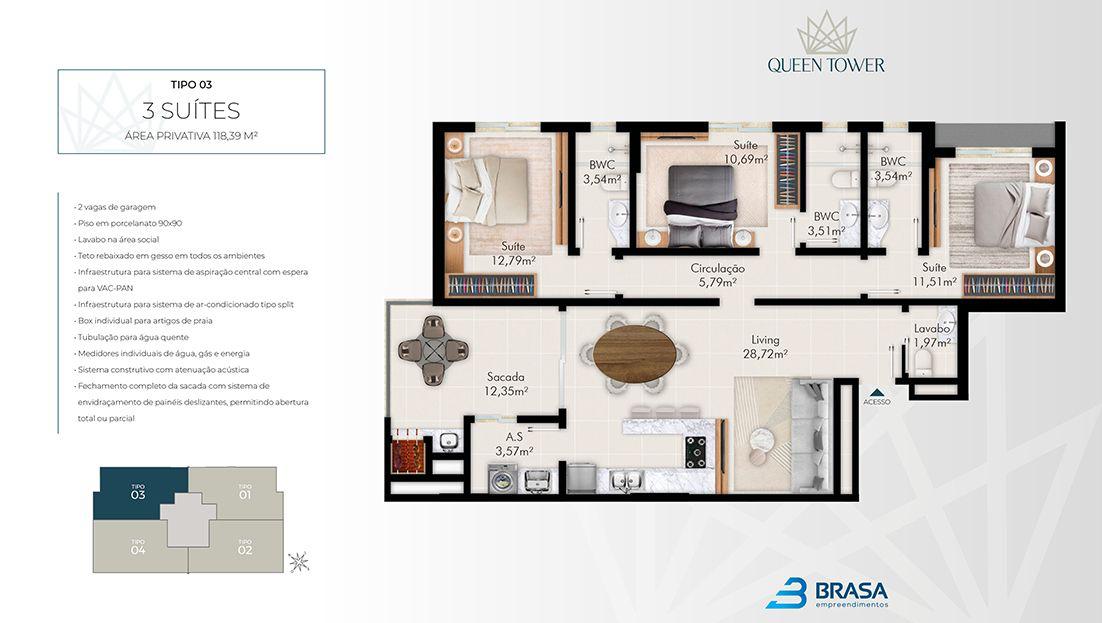 Apartamento, 3 quartos, 119 m² - Foto 15