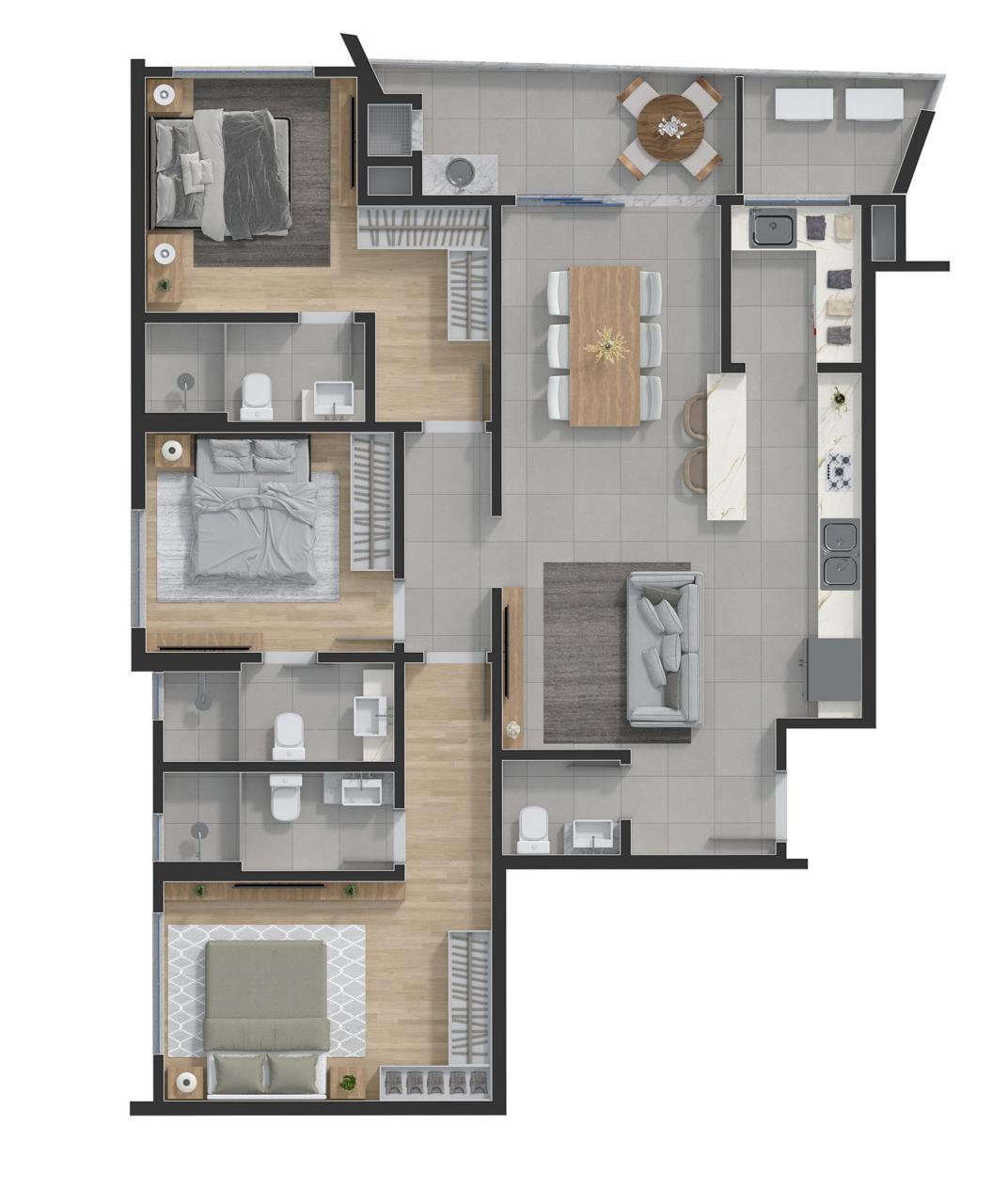 Apartamento, 3 quartos, 120 m² - Foto 19