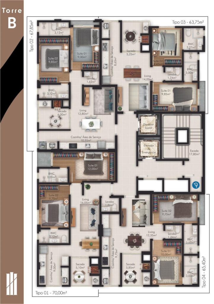 Apartamento, 2 quartos, 67 m² - Foto 21
