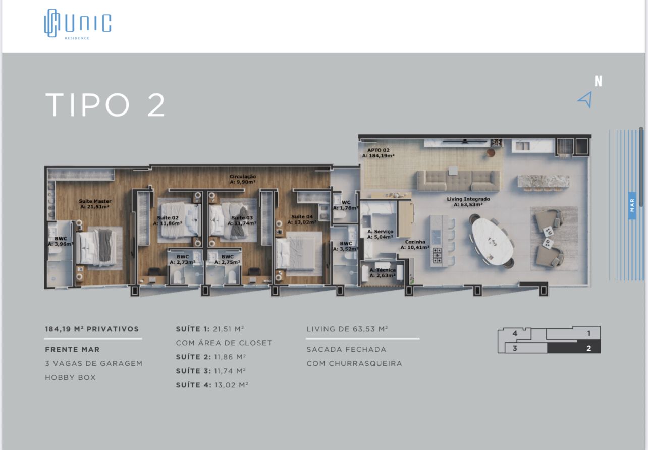 Apartamento, 4 quartos, 178 m² - Foto 17