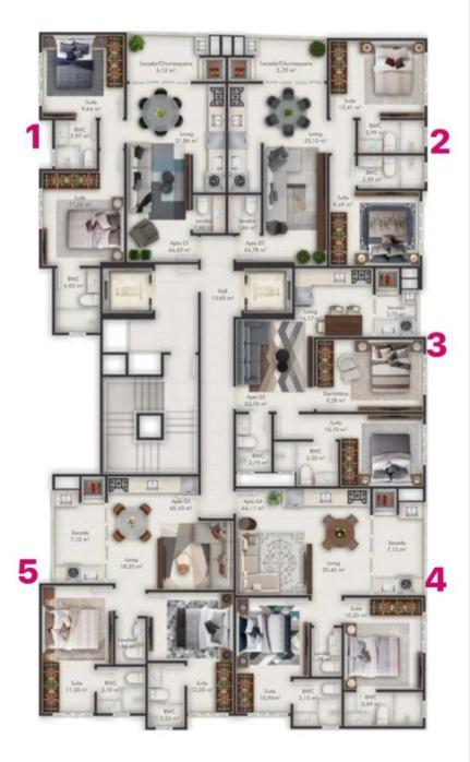 - Apartamento à venda em Itapema, Morretes, com 2 quartos, 56m²
