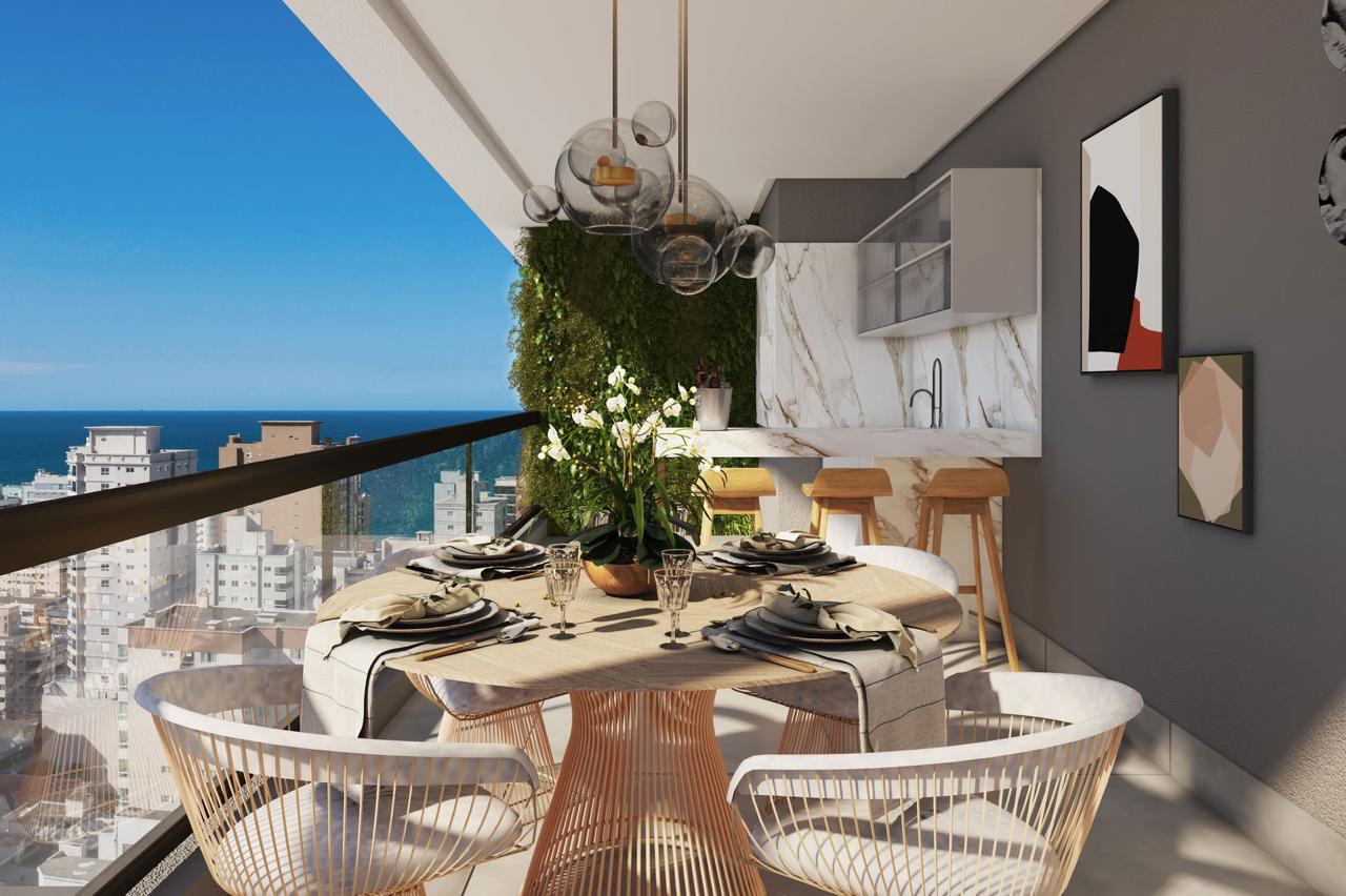 Apartamento à venda com 3 quartos, 142.00m² - Meia Praia,Itapema