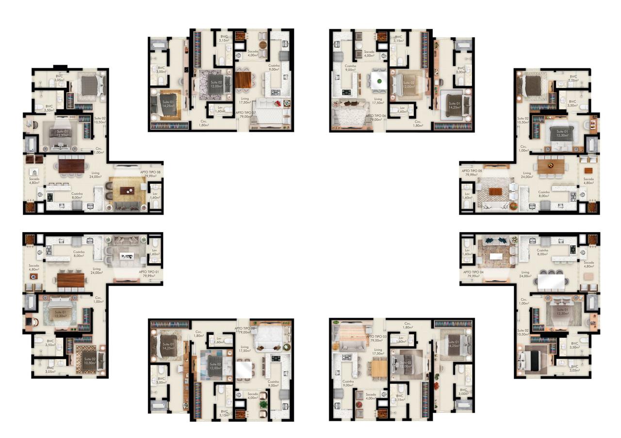 Apartamento, 2 quartos, 79 m² - Foto 20