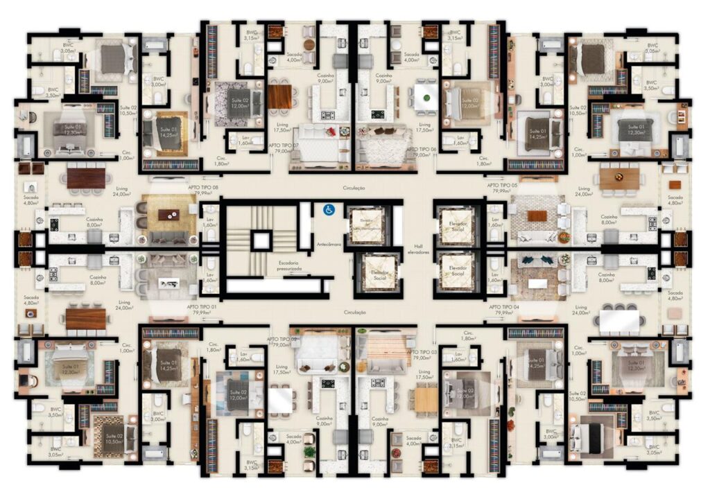 Apartamento, 2 quartos, 79 m² - Foto 22
