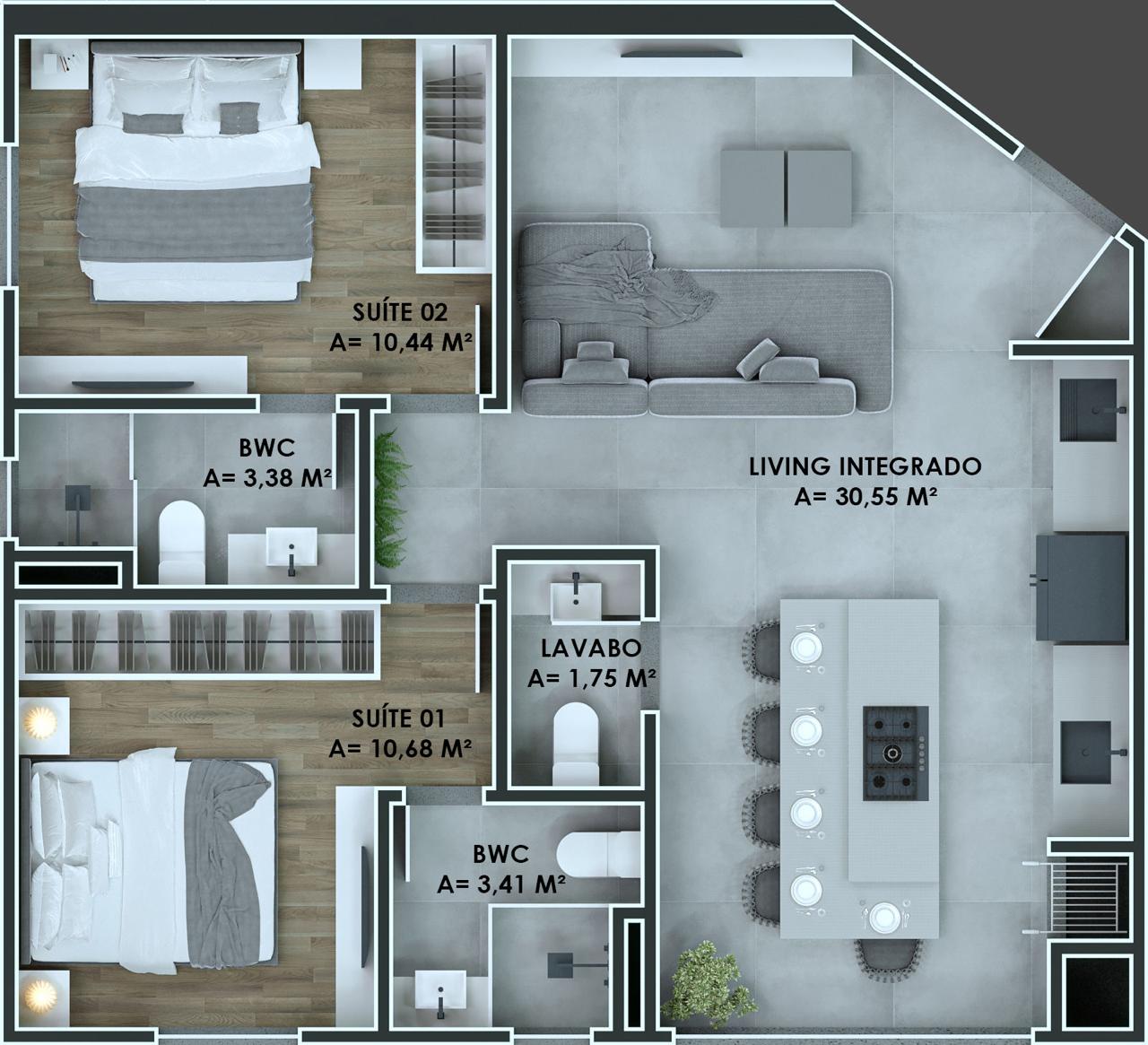 Apartamento, 2 quartos, 71 m² - Foto 14