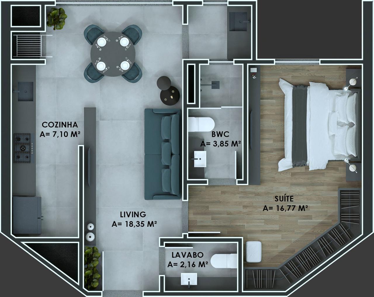 Apartamento, 2 quartos, 71 m² - Foto 12